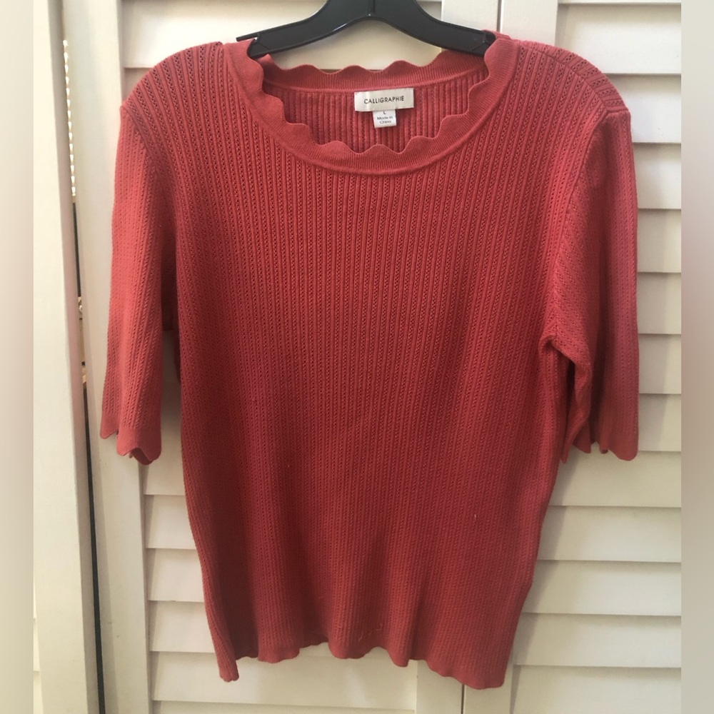 Calligraphie•L•Red Sweater